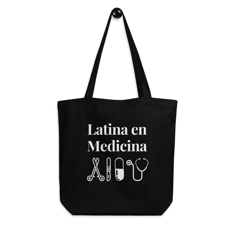 Latina en Medicina Black Tote Bag