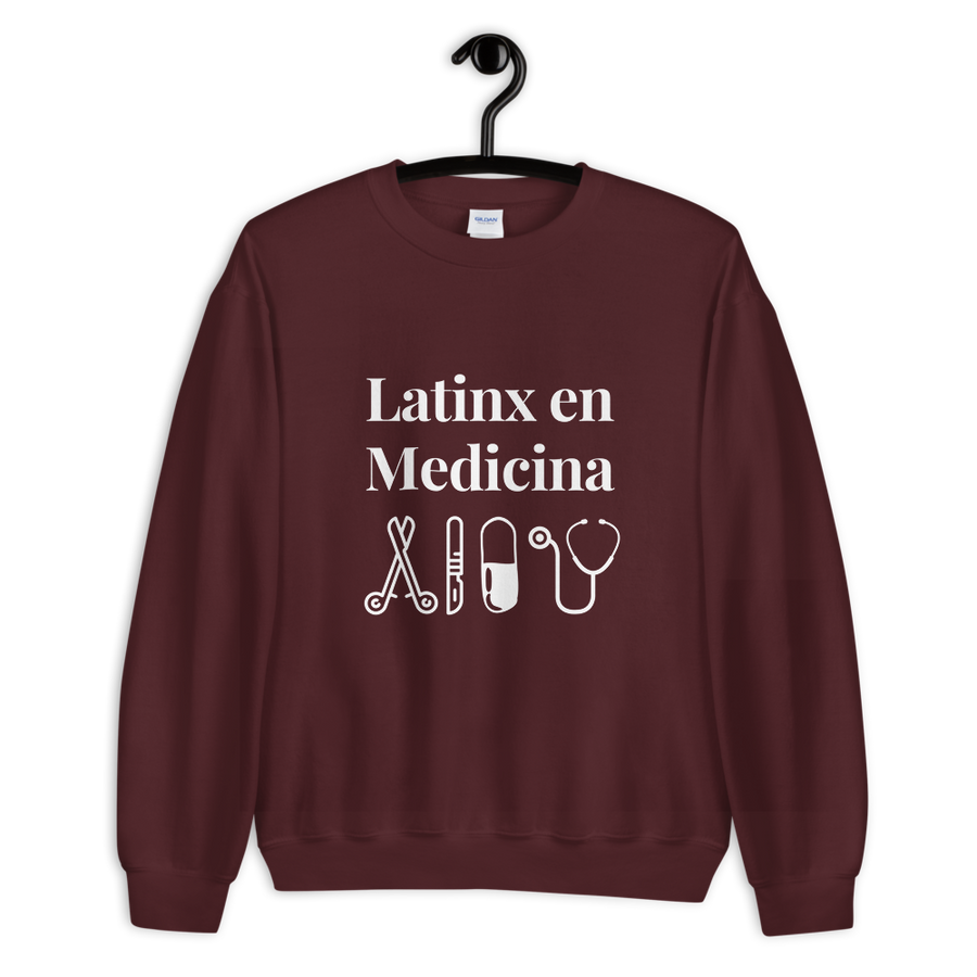 Latinx en Medicina Sweatshirt (Maroon)